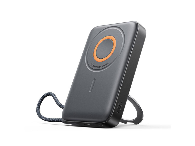 Joyroom JR-PBM02 Powerbank 22.5W 10000mAh 3in1 Magnetic Inductive Compatible with MagSafe with Built-in Cable - Black - 10000 mAh