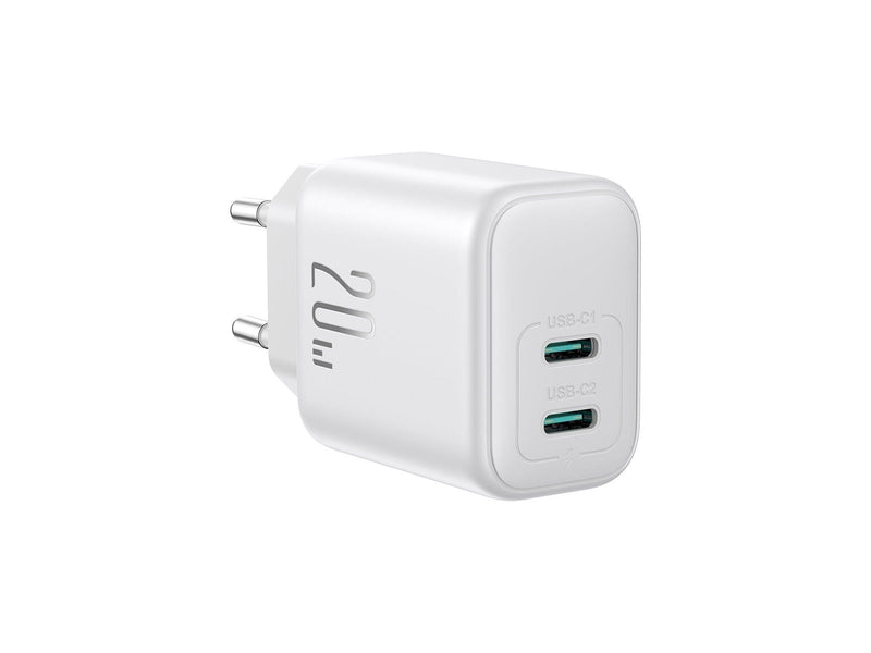 Joyroom JR-TCF12 Dual-Port (2C) 20W Power Charger (white)