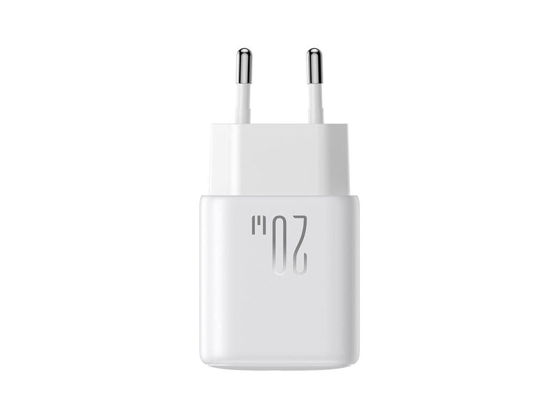 Joyroom JR-TCF20 USB-C PD 20W network charger - white + USB-C / USB-C cable 1m