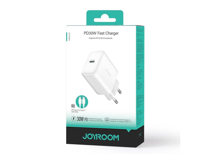 Joyroom JR-TCF24 USB-C PD 30W QC SFC network charger - white