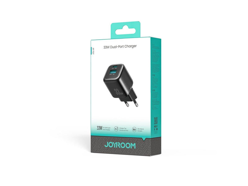 Joyroom JR-TG7 33W USB-A + USB-C Wall Charger - Black
