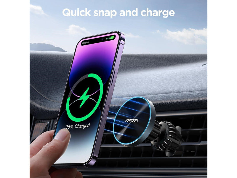 Joyroom JR-ZS240 Pro magnetic car holder with inductive charger 15W (black)