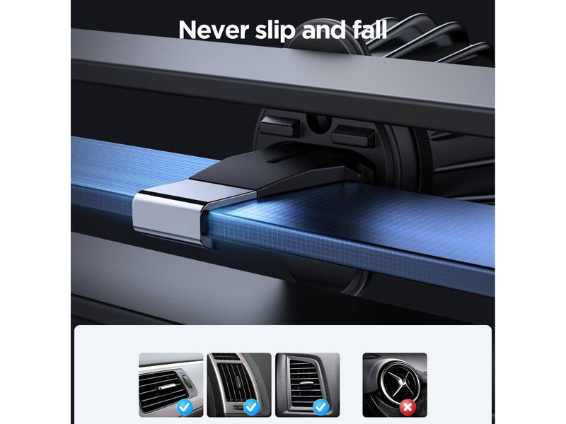 Joyroom JR-ZS240 Pro magnetic car holder with inductive charger 15W (black)