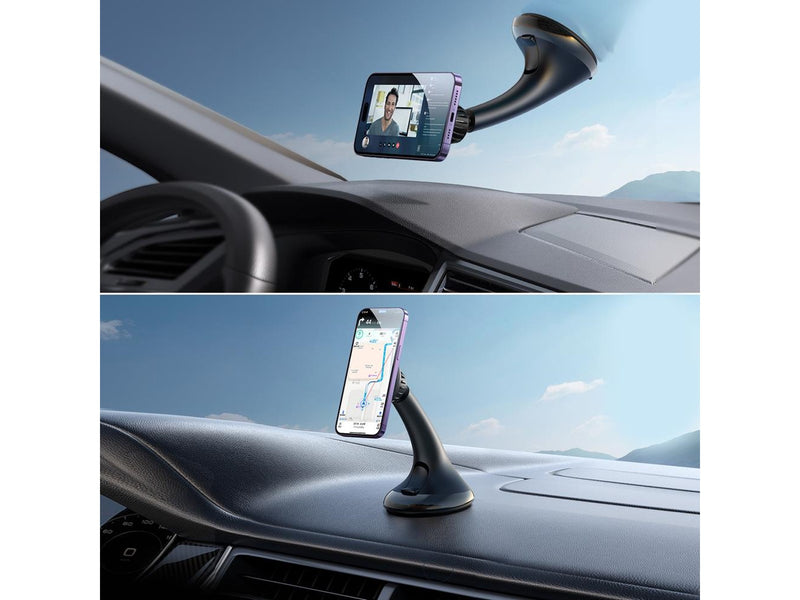 Joyroom JR-ZS356 universal magnetic car holder for a phone on the cockpit/window - black