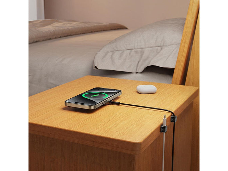 Joyroom JR-ZS368 magnetic cable organizer - black (3 pcs.)
