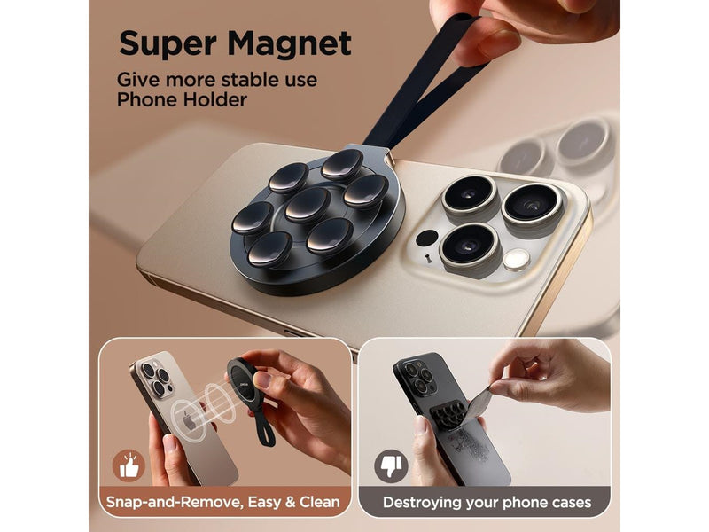 Joyroom  JR-ZS393 magnetic phone holder with suction cups - black