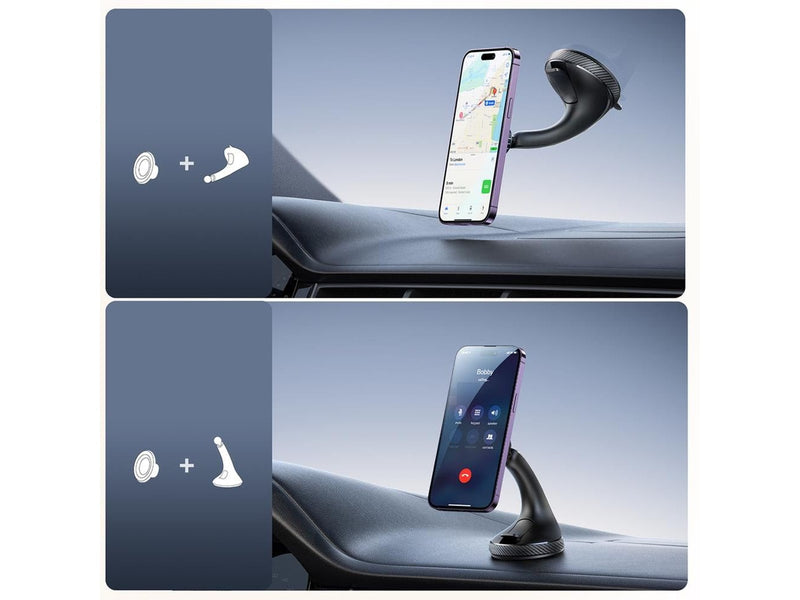 Joyroom JR-ZS406 magnetic car holder for windshield/cockpit - black
