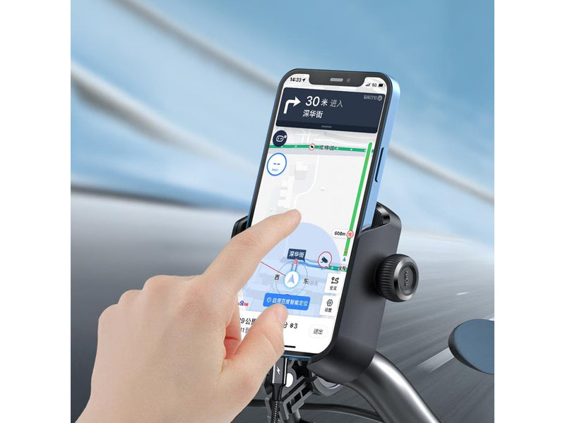 Joyroom JR-ZS431 phone holder for bike motorcycle scooter - black