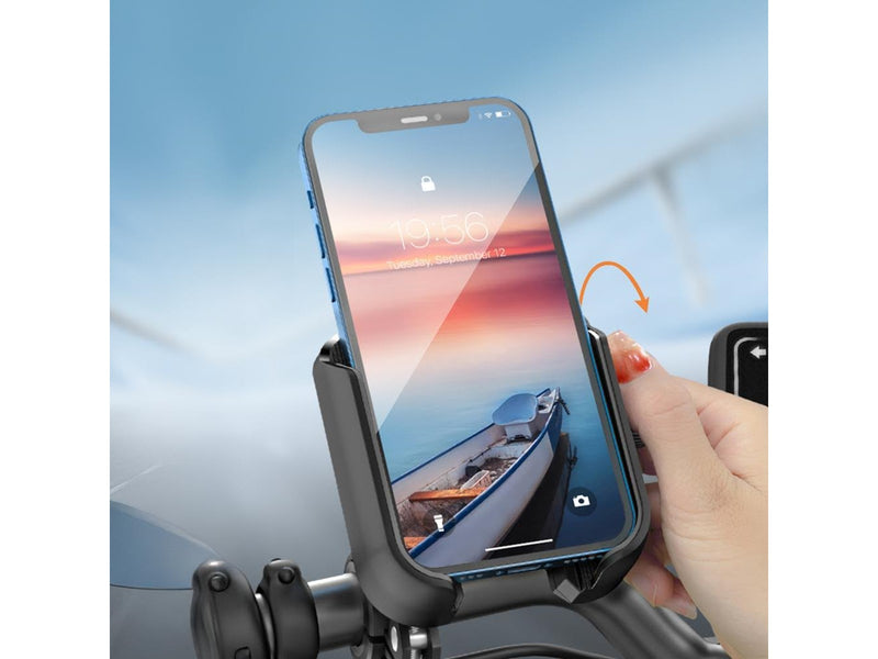 Joyroom JR-ZS431 phone holder for bike motorcycle scooter - black