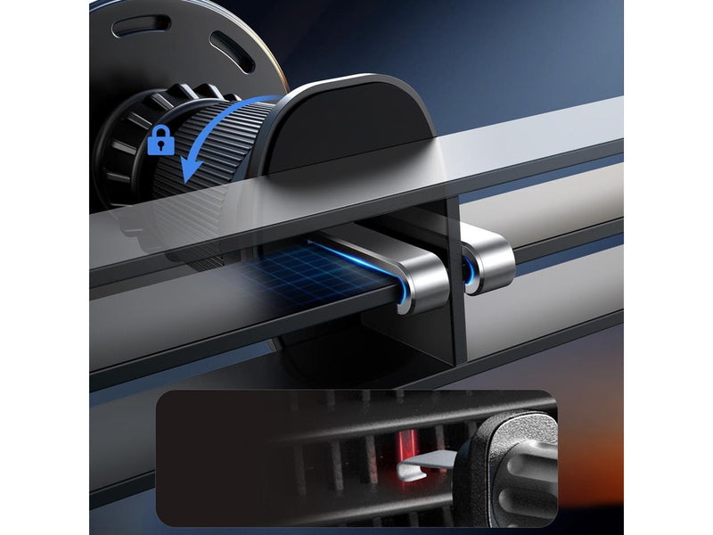 Joyroom JR-ZS502 MagSafe Compatible Car Holder with Wireless Charger for Air Vent/Dashboard - Black
