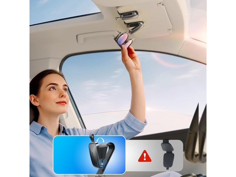 Joyroom JR-ZS511 Sun Visor Holder with Magnetic Clip - Black