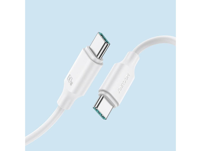 Joyroom Long-Lasting Series A9 USB-C / USB-C PD QC cable 60W 3A 1m - white