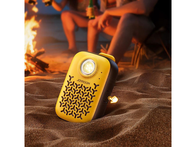 Joyroom Maya JR-MS03 portable Bluetooth speaker with built-in flashlight resistant - yellow