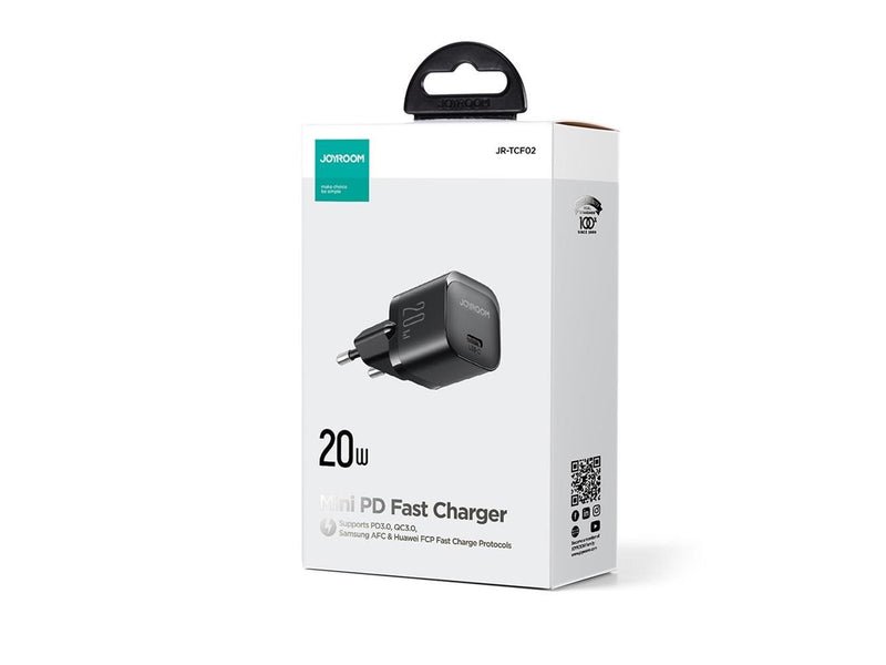 Joyroom Mini charger USB C 20W PD  JR-TCF02 - black