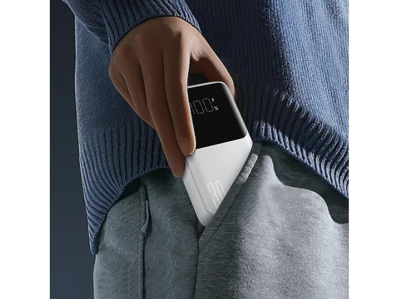 Joyroom Mini power bank with built-in cables JR-PBC06 30W 10000mAh - white - 10000 mAh