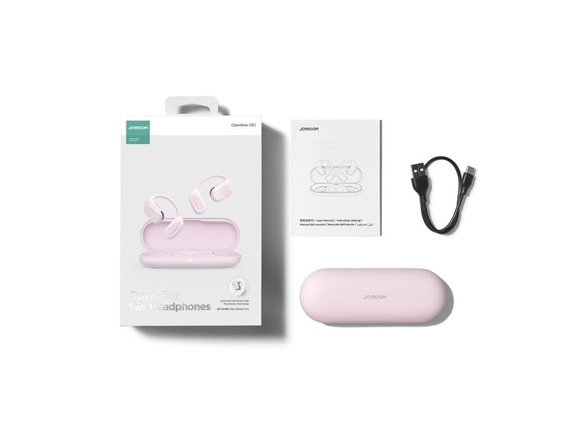 Joyroom  Openfree JR-OE1 wireless on-ear headphones - pink