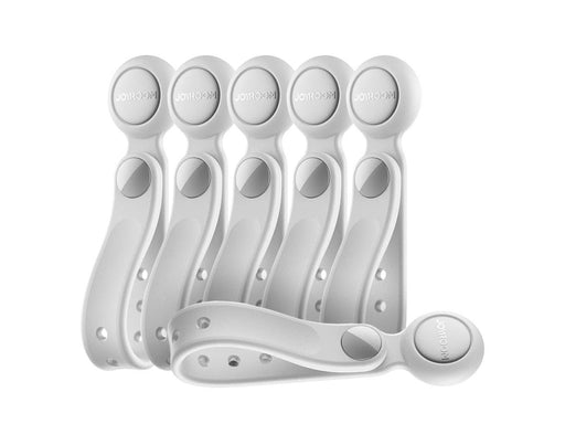Joyroom R-ZS422 Cable Organizer Silicone Headband with Magnet Set of 6 - White
