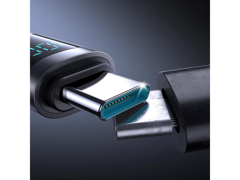 Joyroom  S-A16 Pro Prism Series 3A USB-A - Lightning Cable with Display 1.2m - Black