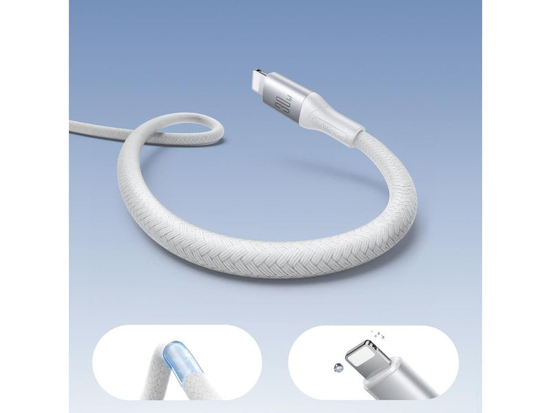Joyroom S-A28 Flash Series 30W USB-C to Lightning cable 1m - white