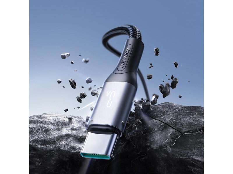 Joyroom S-A28 Flash Series 3A USB-A - USB-C cable 1m - black