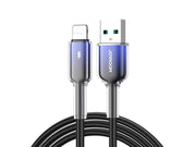 Joyroom S-A42 Crystal-Clear Series 3A USB-A - Lightning cable 1.2m - black