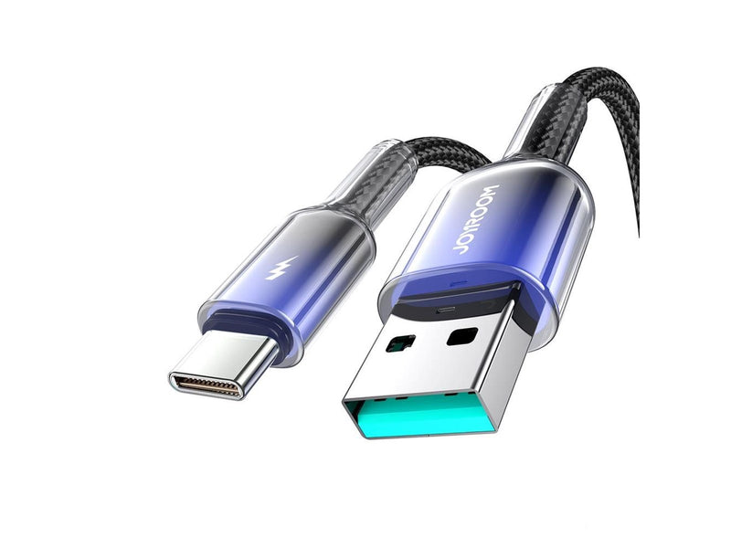 Joyroom S-A42 Crystal-Clear Series 3A USB-A - USB-C cable 1.2m - black