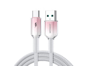 Joyroom S-A42 Crystal-Clear Series 3A USB-A - USB-C cable 1.2m - white