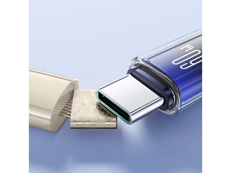 Joyroom S-A42 Crystal-Clear Series 60W USB-C - USB-C cable 1.2m - black
