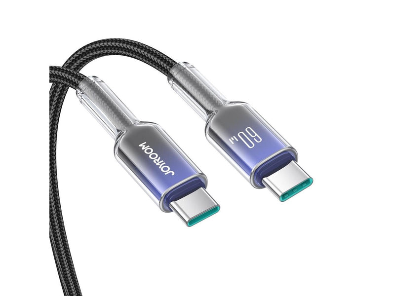 Joyroom S-A42 Crystal-Clear Series 60W USB-C - USB-C cable 1.2m - black