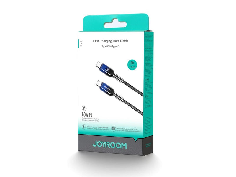 Joyroom S-A42 Crystal-Clear Series 60W USB-C - USB-C cable 1.2m - black