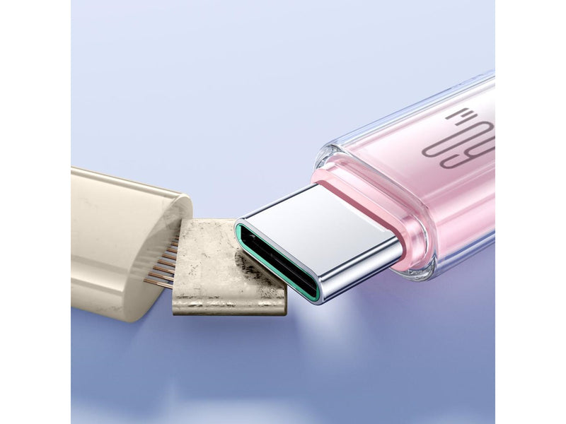 Joyroom S-A42 Crystal-Clear Series 60W USB-C - USB-C cable 1.2m - white
