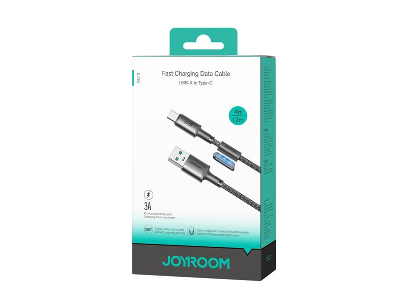 Joyroom S-A50 Unlimited Series 3A USB-A - USB-C Cable with Magnetic Organizer 1.2m - Gray