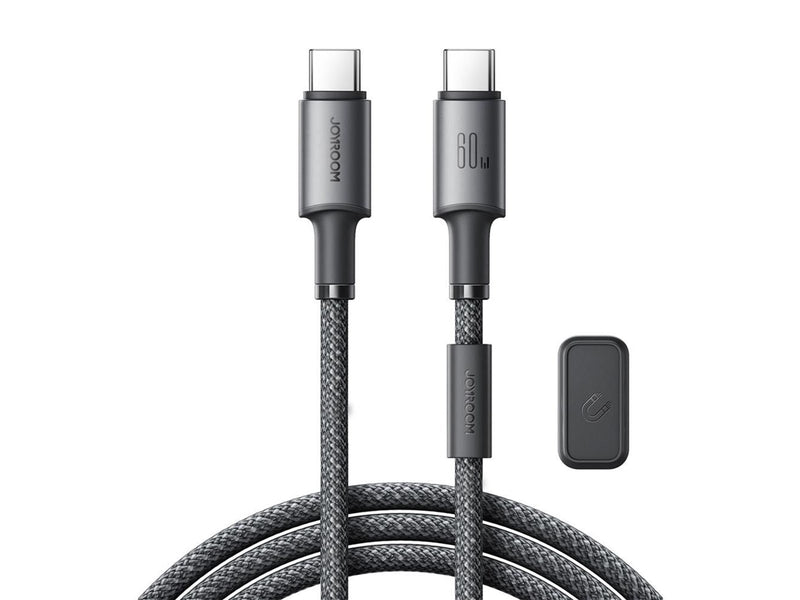 Joyroom S-A50 Unlimited Series 60W USB-C - USB-C Cable with Magnetic Organizer 1.2m - Gray