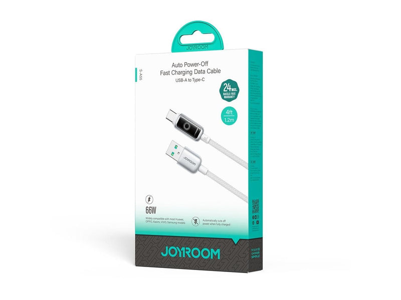 Joyroom S-A55 StarFlight 66W USB-A - USB-C Cable 1.2m - White