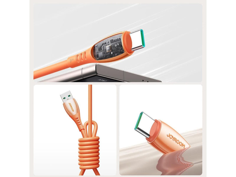 Joyroom S-A59 Vibrant Series 3A USB-A - USB-C Cable 1.2m - Orange