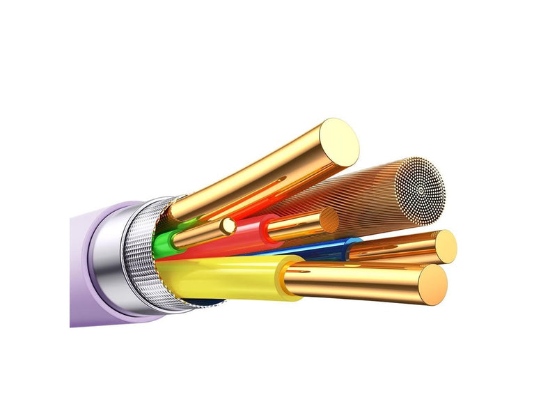 Joyroom S-A59 Vibrant Series 3A USB-A - USB-C Cable 1.2m - Purple