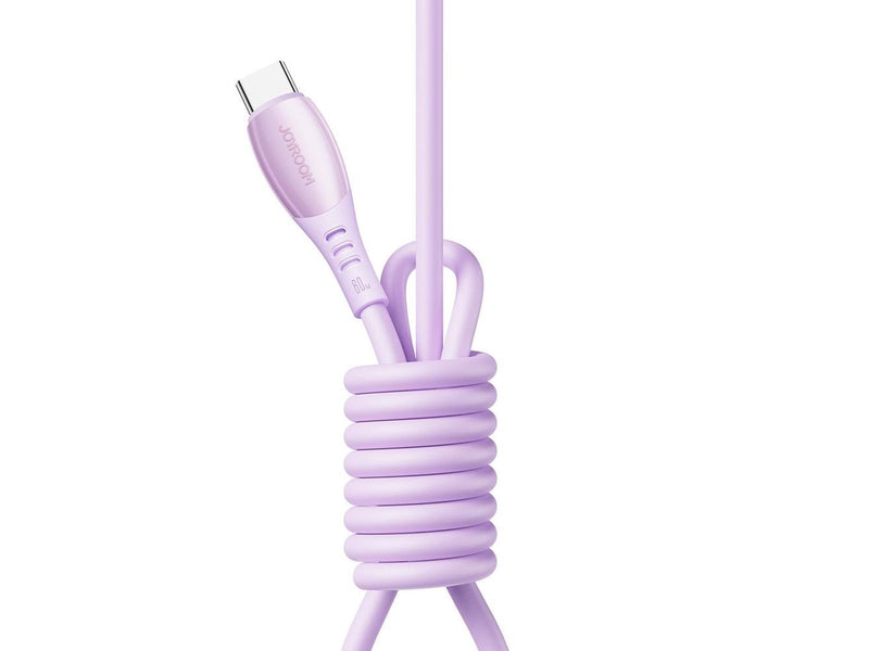 Joyroom S-A59 Vibrant Series 60W USB-C - USB-C Cable 1.2m - Purple