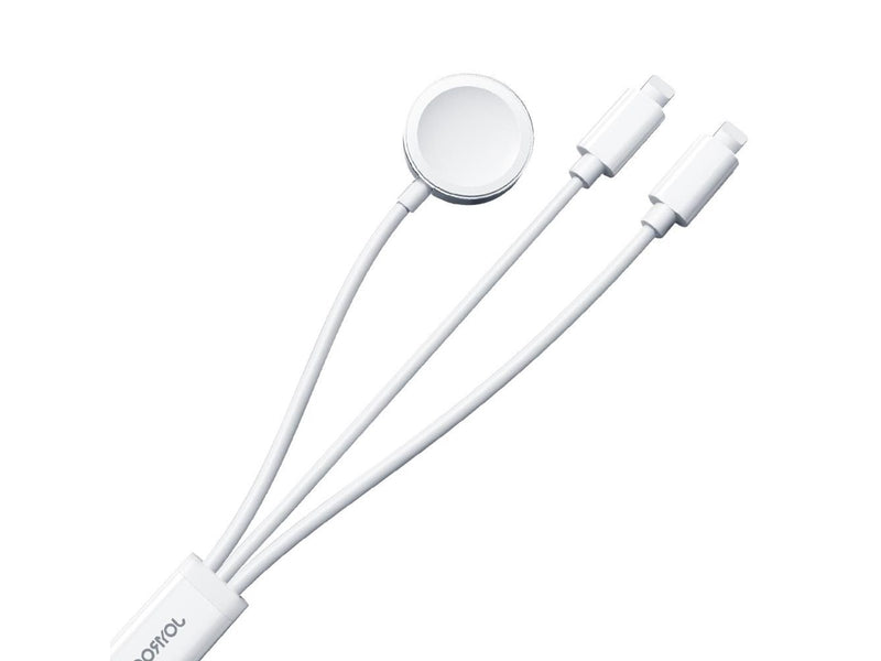 Joyroom S-IW007 3-in-1 cable USB-A magnetic charger - Lightning 1.2m - white