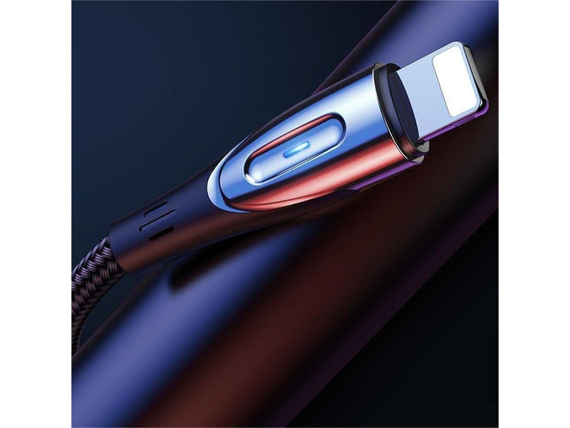 Joyroom Sharp Series S-M411 USB-A / Lightning 3A Cable 1.2m with Charging Indicator - Black