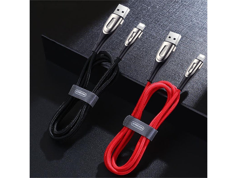 Joyroom Sharp Series S-M411 USB-A / Lightning 3A Cable 1.2m with Charging Indicator - Black