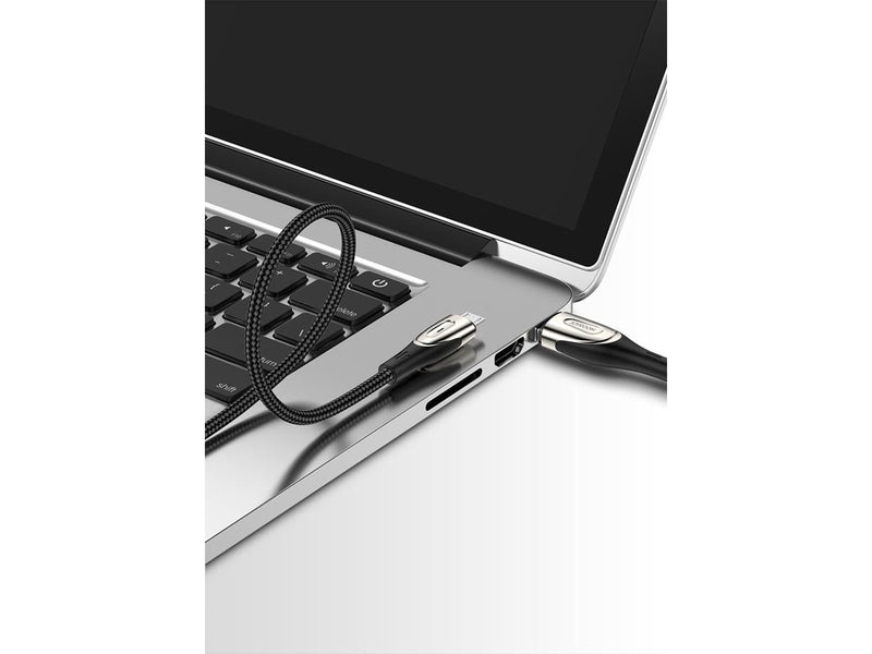 Joyroom Sharp Series S-M411 USB-A / micro USB 3A 2m Cable with Charging Indicator - Black