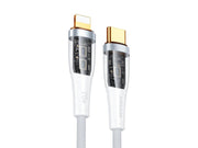 Joyroom  Star-Cloud Series A3 USB-C / Lightning Cable 20W 1.2m with Smart Switch - White