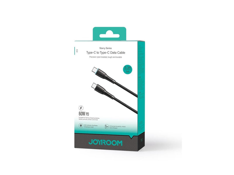 Joyroom Starry Series SA32-CC3 USB-C / USB-C cable 60W 1m - black