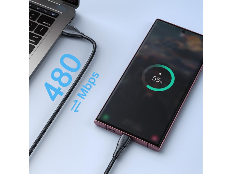 Joyroom Surpass Series A11 USB-A / USB-C 3A cable 0.25 m - black