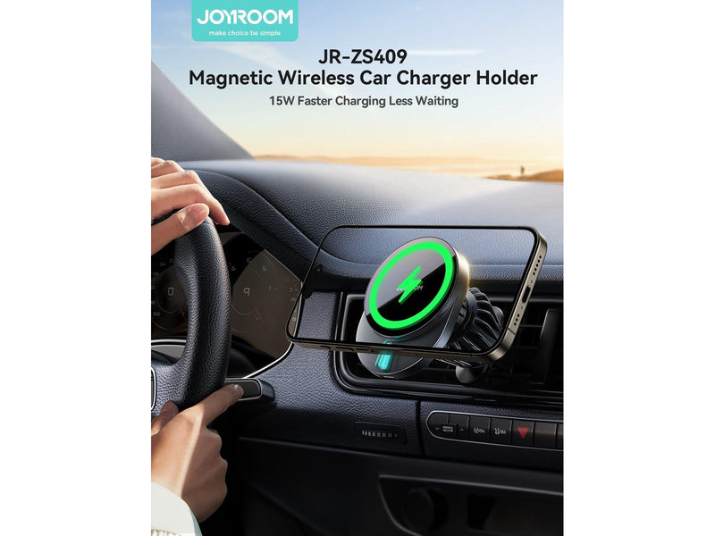 Joyroom magnetic car charger JR-ZS409 wireless (black)
