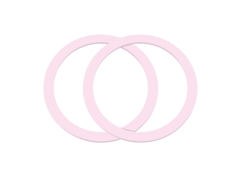 Joyroom  set of metal magnetic rings for smartphone 2 pcs. pink (JR-Mag-M3)