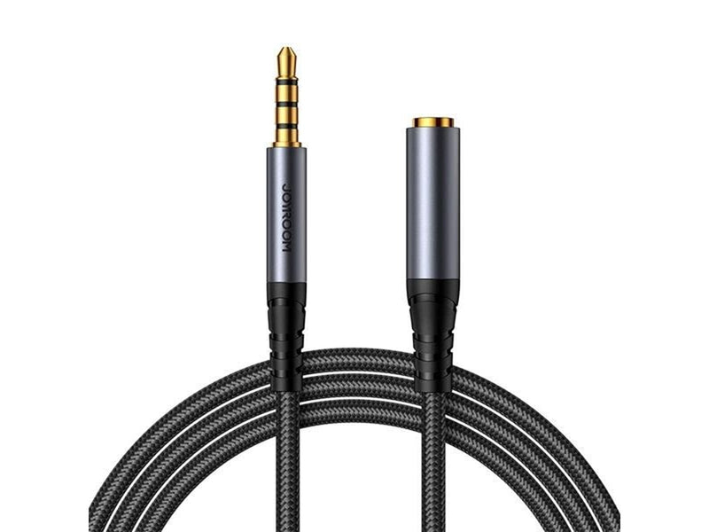 Joyroom  stereo audio cable AUX 3.5 mm mini jack (male) - mini jack (female) 1.2 m black (SY-A09)