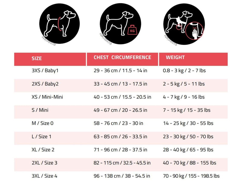 Julius-K9 IDC-harness size 2 red 71-86 cm
