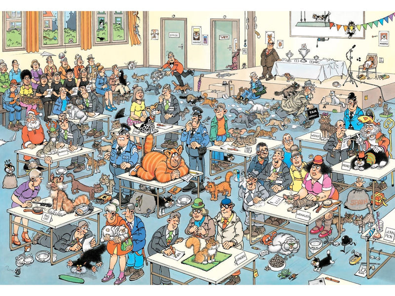 Jumbo Jan van Haasteren Jigsaw Puzzle - The Cat Show 2000 pcs. 2D Puzzles