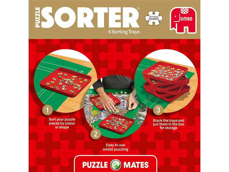 Jumbo Puzzle Mates - Puzzle Sorter 6 Trays (20x20c